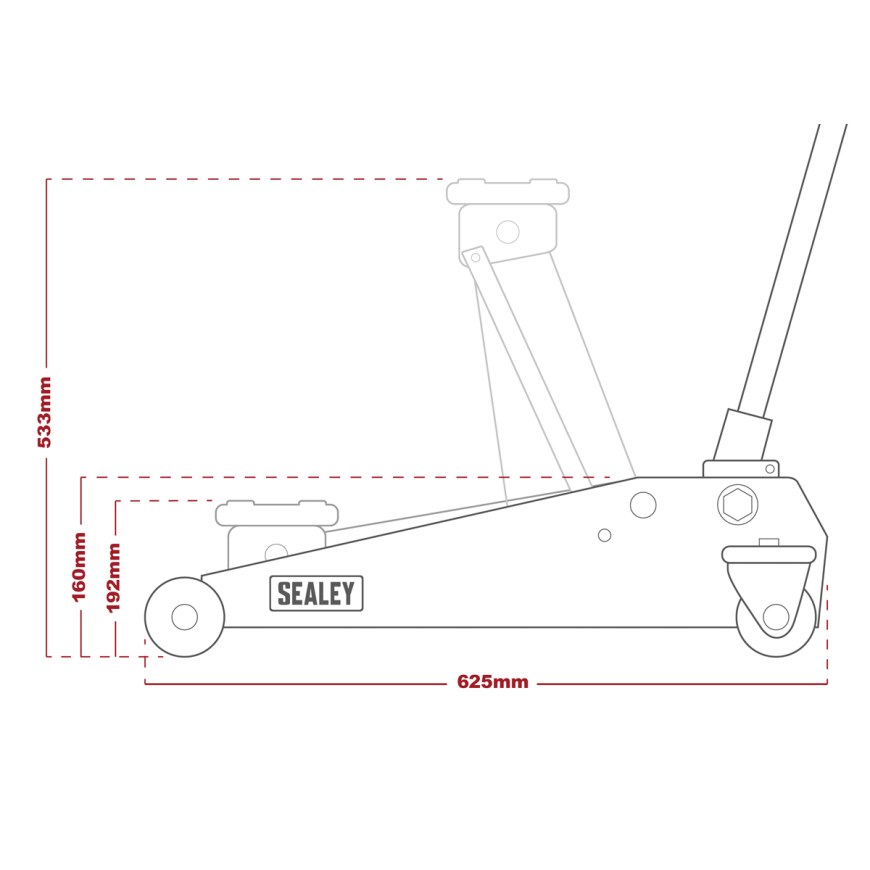 Axle Stands (Pair) 3 Tonne Capacity per Stand - White