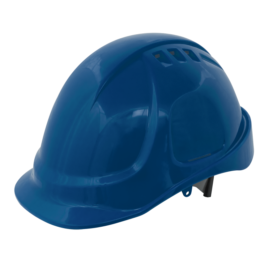 Safety Helmets Must Be Worn In This Area - Mandatory Safety Sign - Self-Adhesive Vinyl