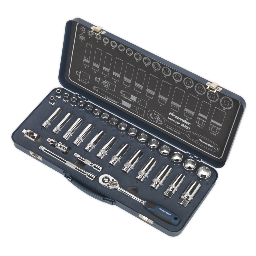 12pc Lock-On™ Combination Spanner Set