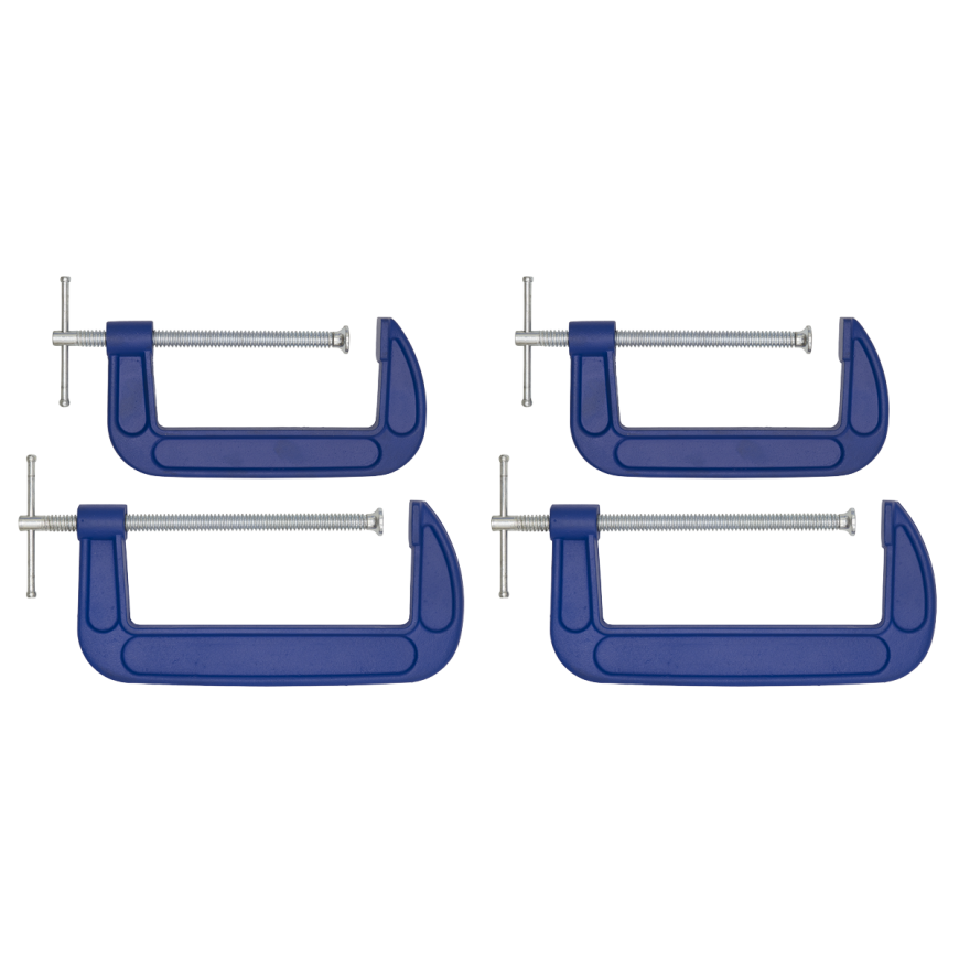 100mm G-Clamp - Pack of 4