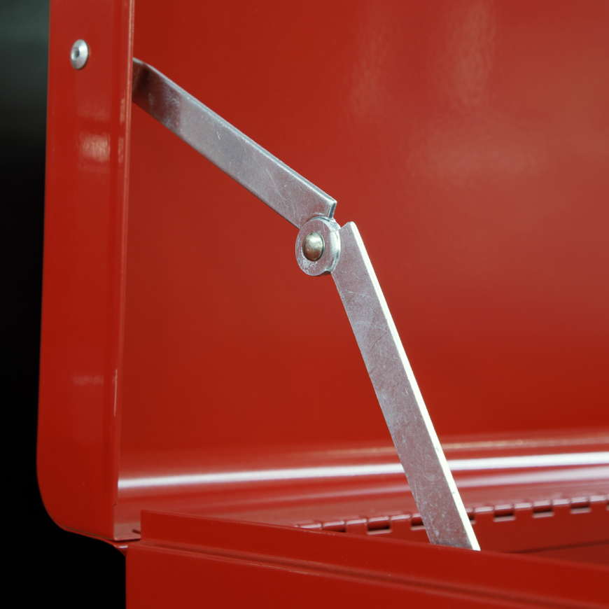 6 Drawer Rollcab with Ball-Bearing Slides - Red