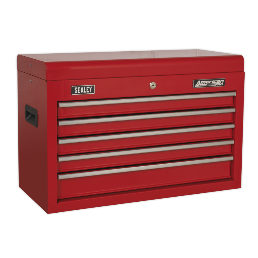 3 Drawer Mid-Box with Ball-Bearing Slides - Red