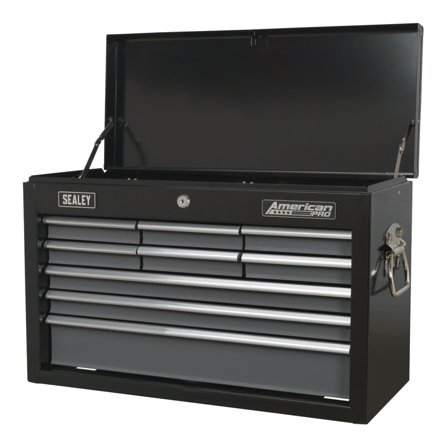 5 Drawer Rollcab with Ball-Bearing Slides - Black/Grey