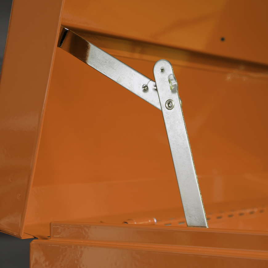 2 Drawer Mid-Box with Ball-Bearing Slides - Orange