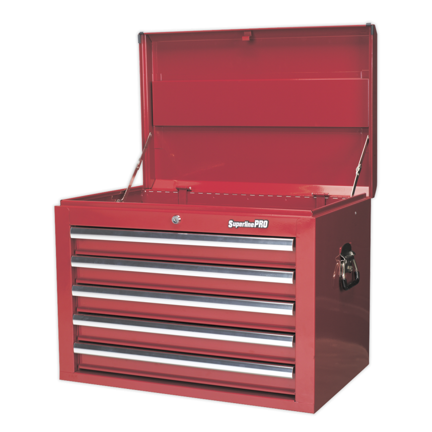 7 Drawer Rollcab with Ball-Bearing Slides - Red