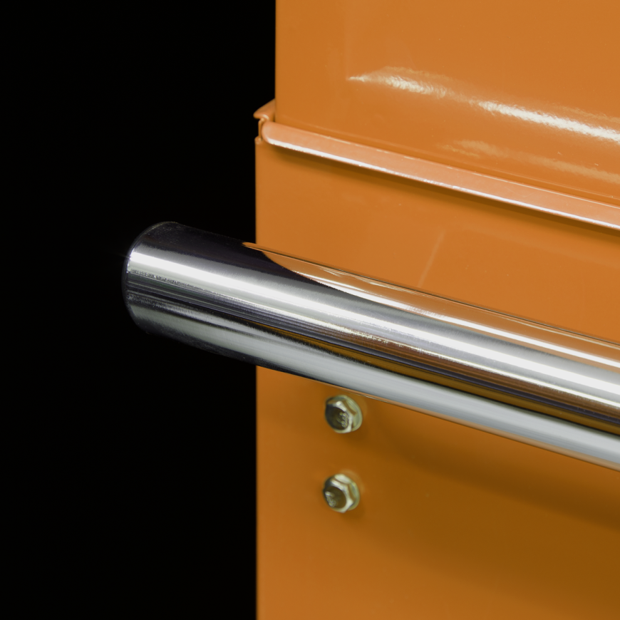 2 Drawer Mid-Box with Ball-Bearing Slides - Orange