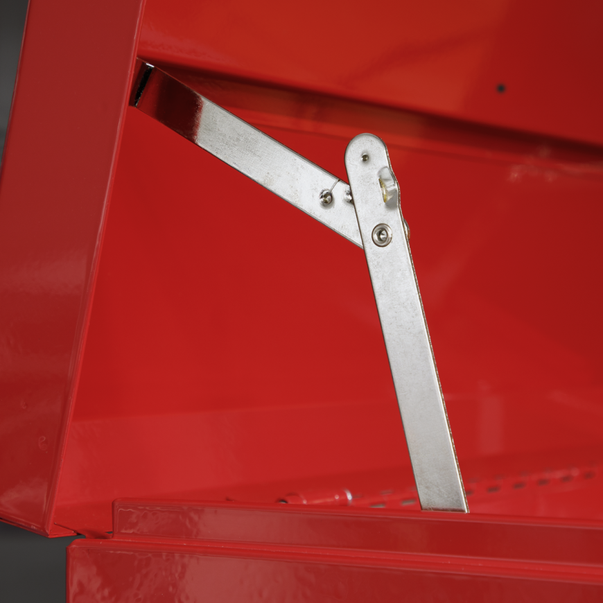 Side Cabinet for Long Handle Tools - Red