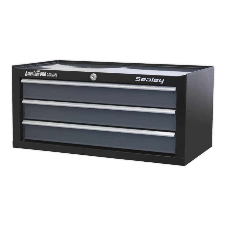 5 Drawer Topchest with Ball-Bearing Slides - Black/Grey