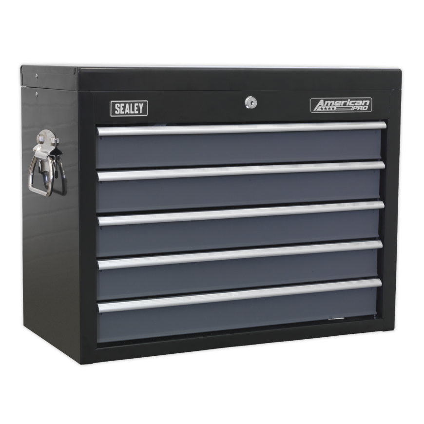 8 Drawer Rollcab with Ball-Bearing Slides - Black/Grey