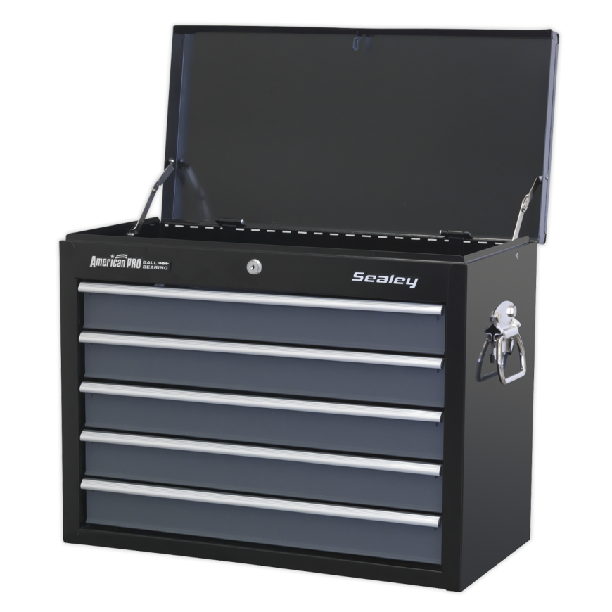 8 Drawer Rollcab with Ball-Bearing Slides - Black/Grey