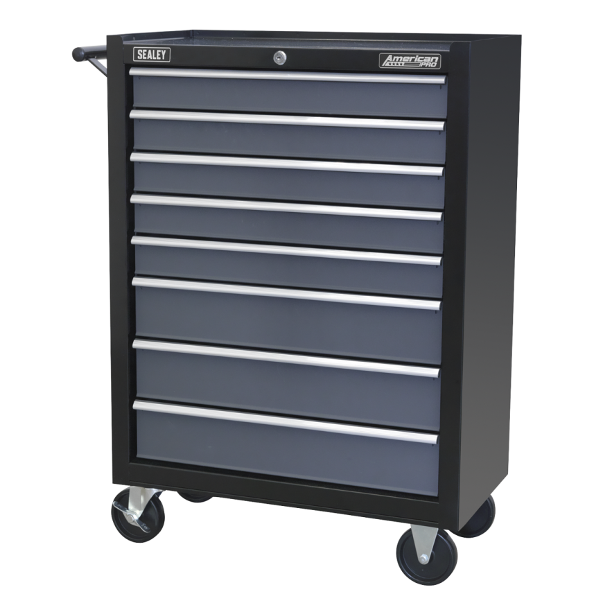 5 Drawer Topchest with Ball-Bearing Slides - Black/Grey