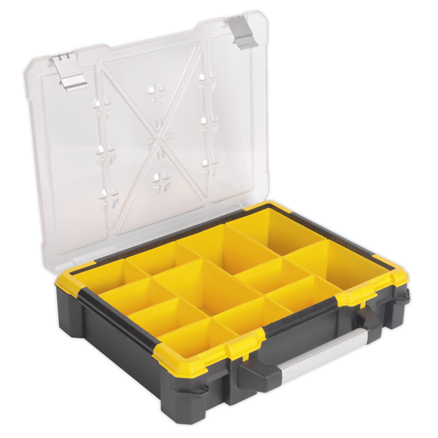 Parts Storage Case with Fixed & Removable Compartments