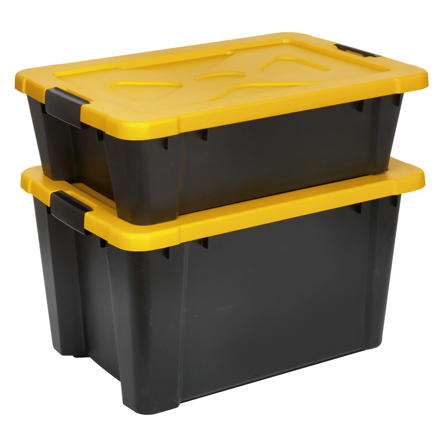 54L Composite Stackable Storage Box with Lid