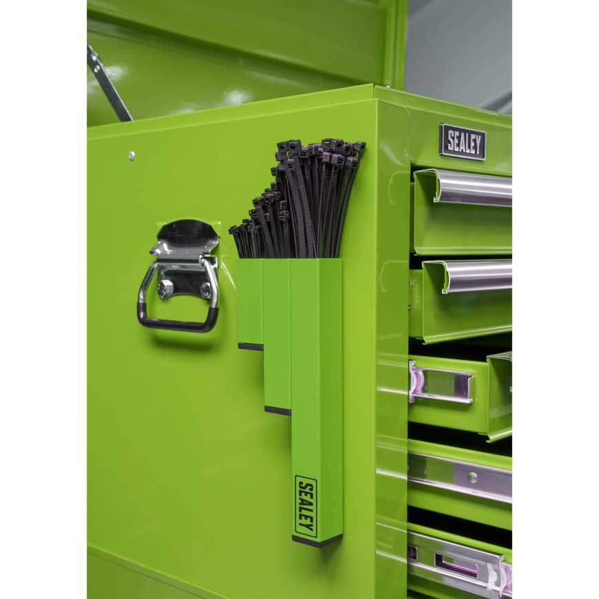 7 Drawer Push-To-Open Rollcab - Green