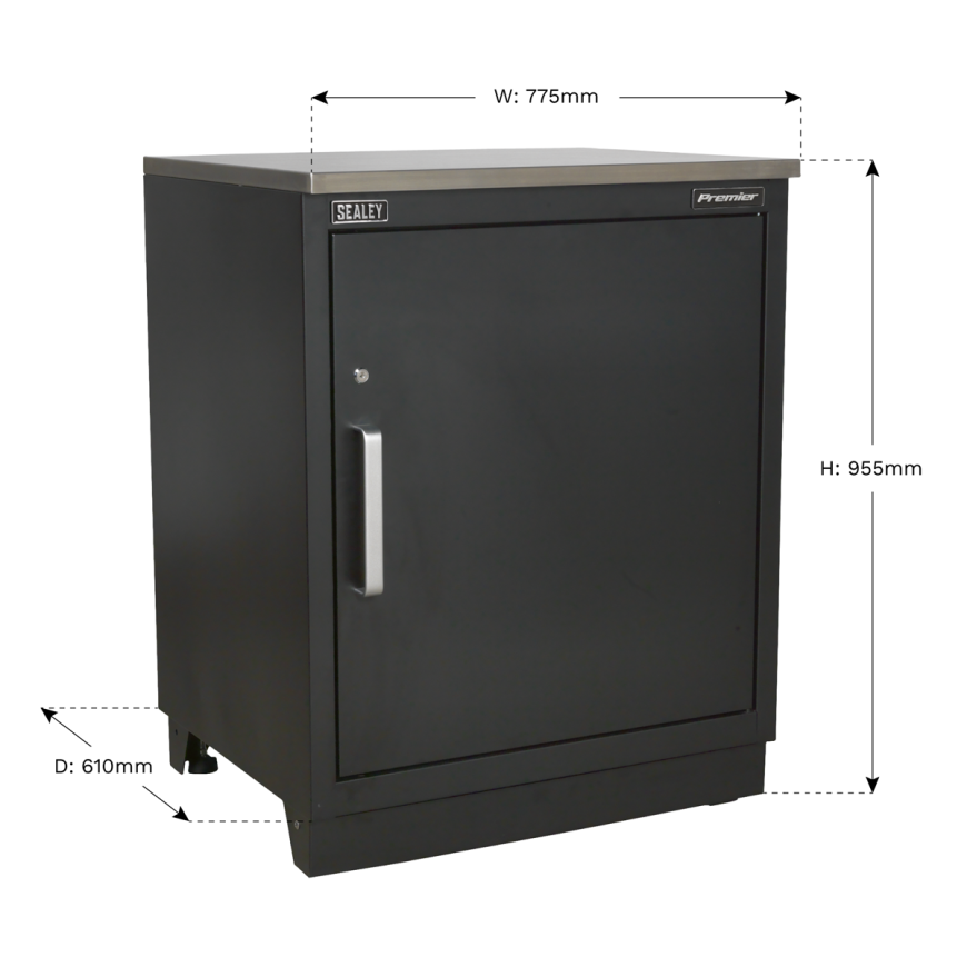 6 Drawer 775mm Heavy-Duty Modular Floor Cabinet