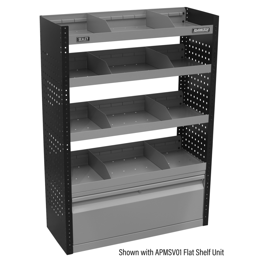 925mm Modular Flat Shelf Van Storage Unit