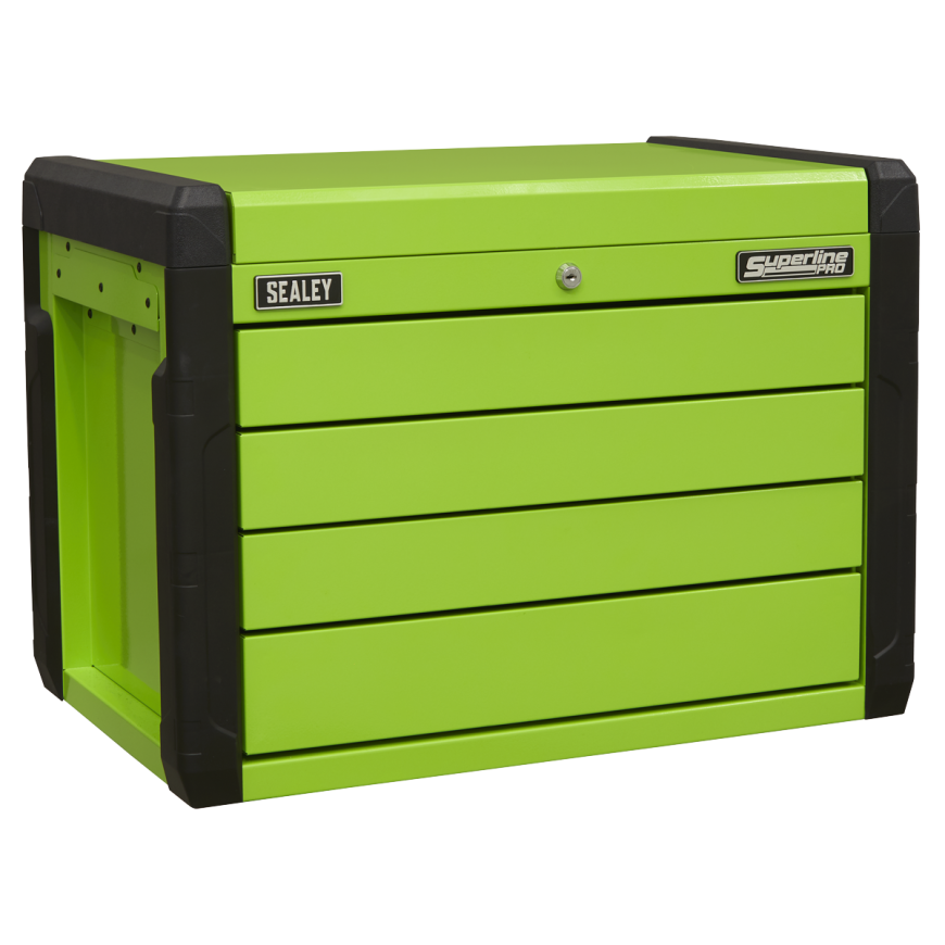 7 Drawer Push-To-Open Rollcab - Green