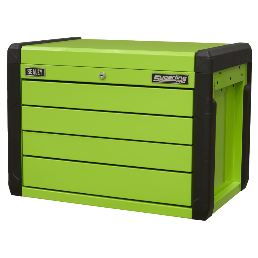 7 Drawer Push-To-Open Rollcab - Green