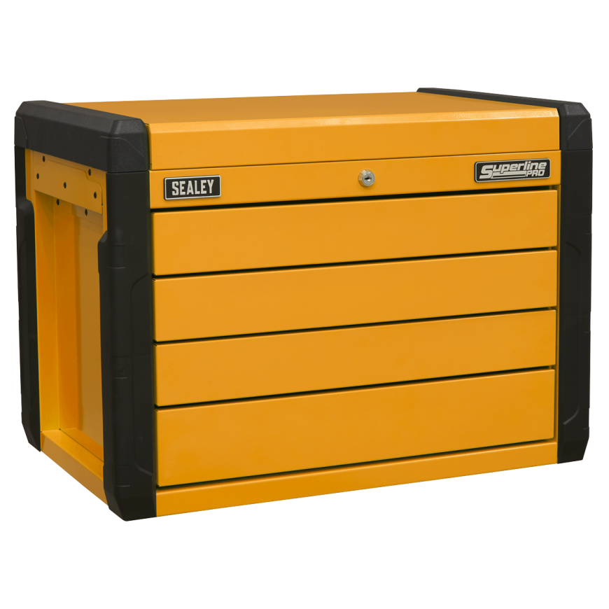 7 Drawer Push-To-Open Rollcab - Orange