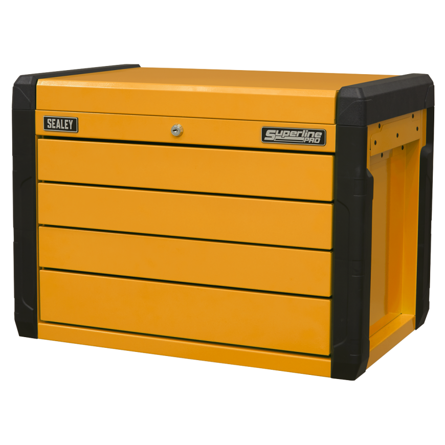 7 Drawer Push-To-Open Rollcab - Orange