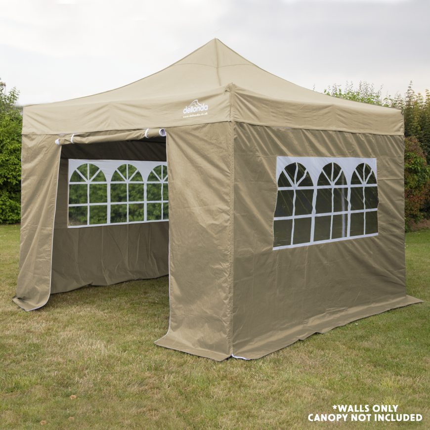 Dellonda Premium 3 x 3m Pop-Up Gazebo - Beige