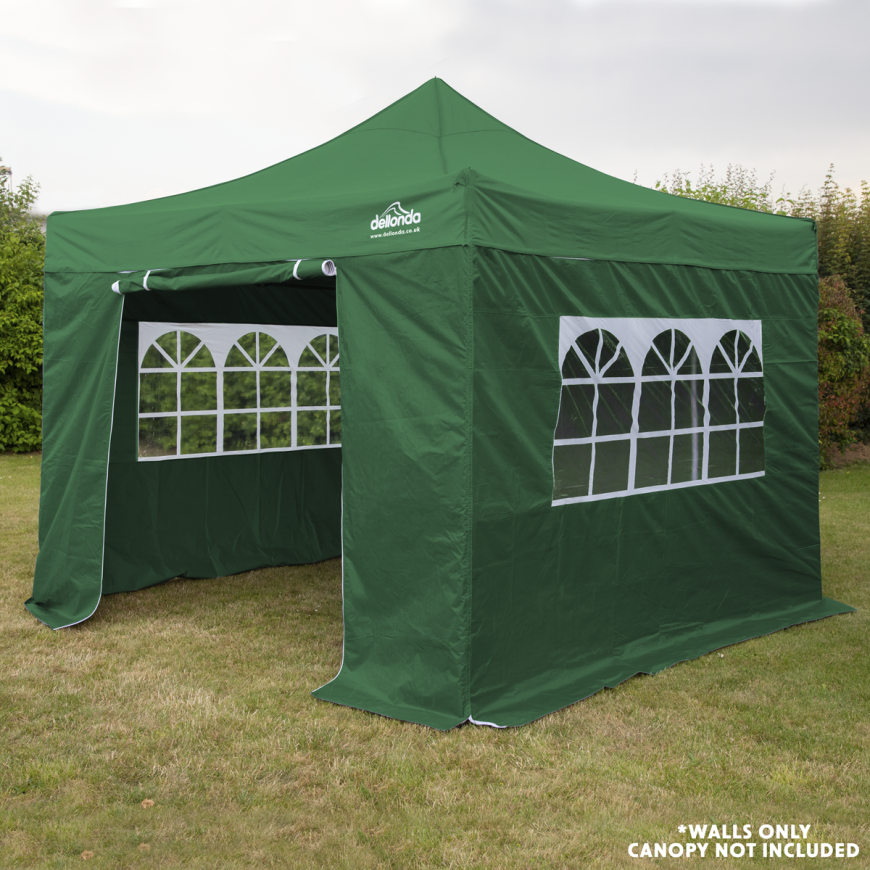 Dellonda Premium 3 x 3m Pop-Up Gazebo - Dark Green