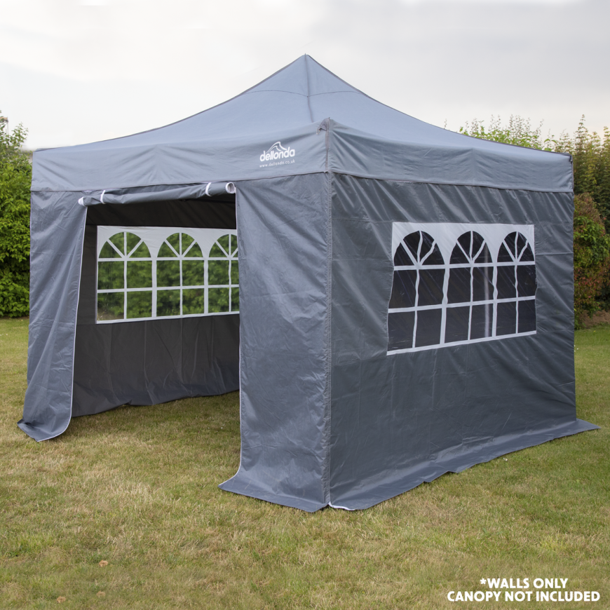 Dellonda Premium 3 x 3m Pop-Up Gazebo - Grey