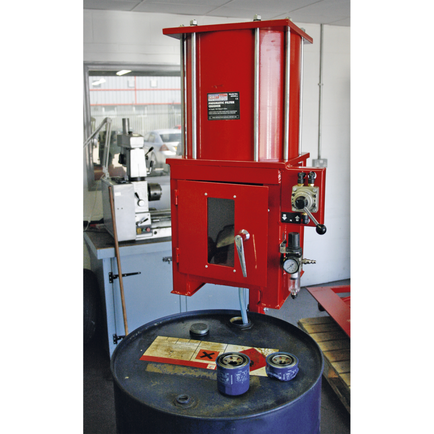 Oil Filter Crushing Unit