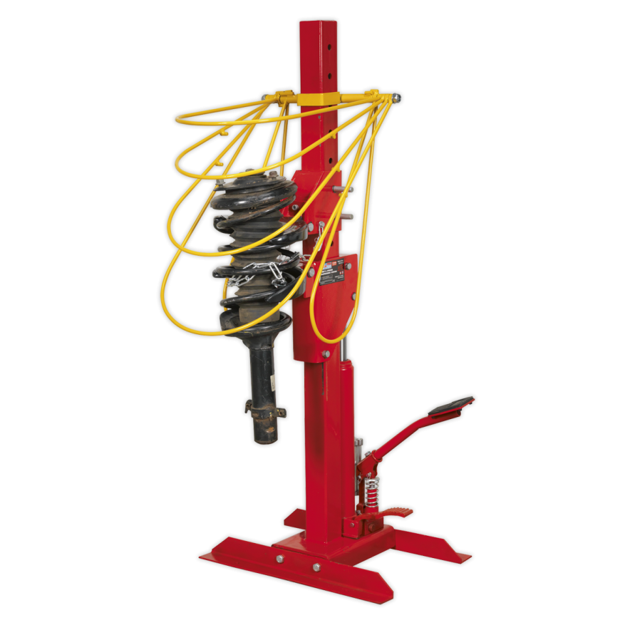 2000kg Hydraulic Coil Spring Compressing Station with Gauge