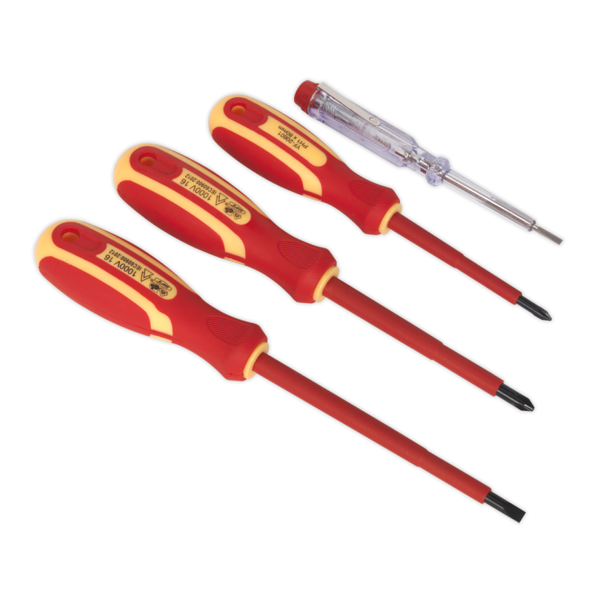 4pc Insulated Pliers Set with Tool Tray - VDE Approved