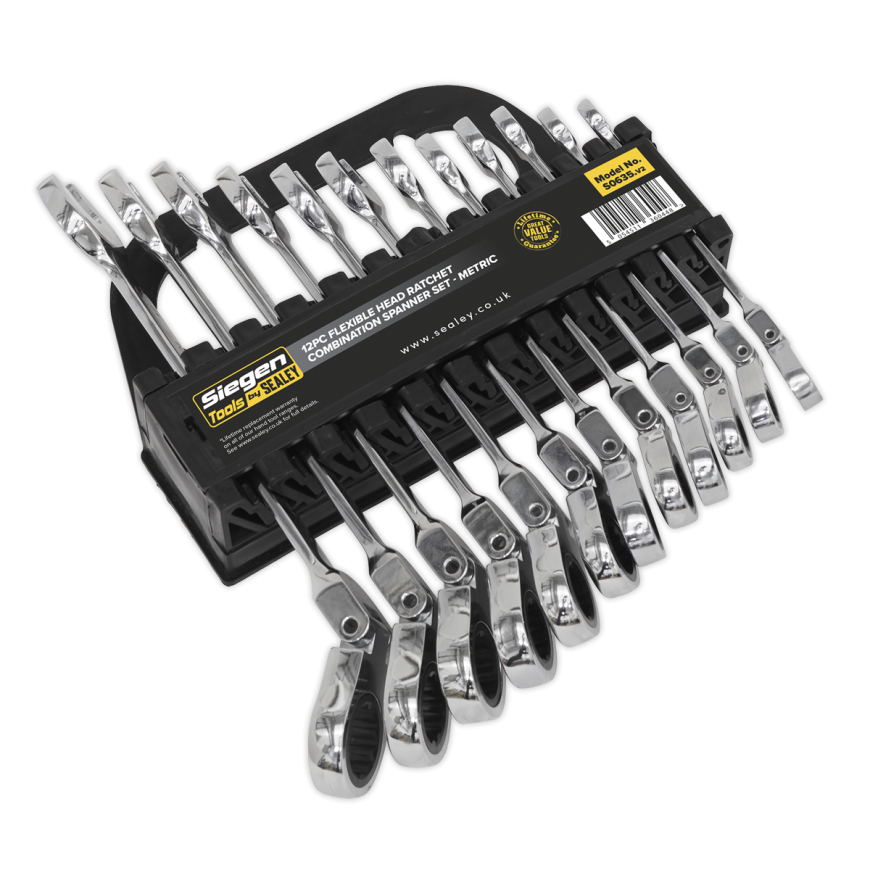 15pc Combination Ratchet Spanner Set