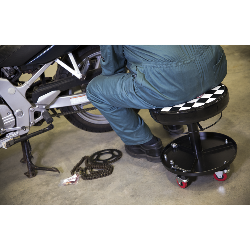 Tool Tray for Mechanic's Seat