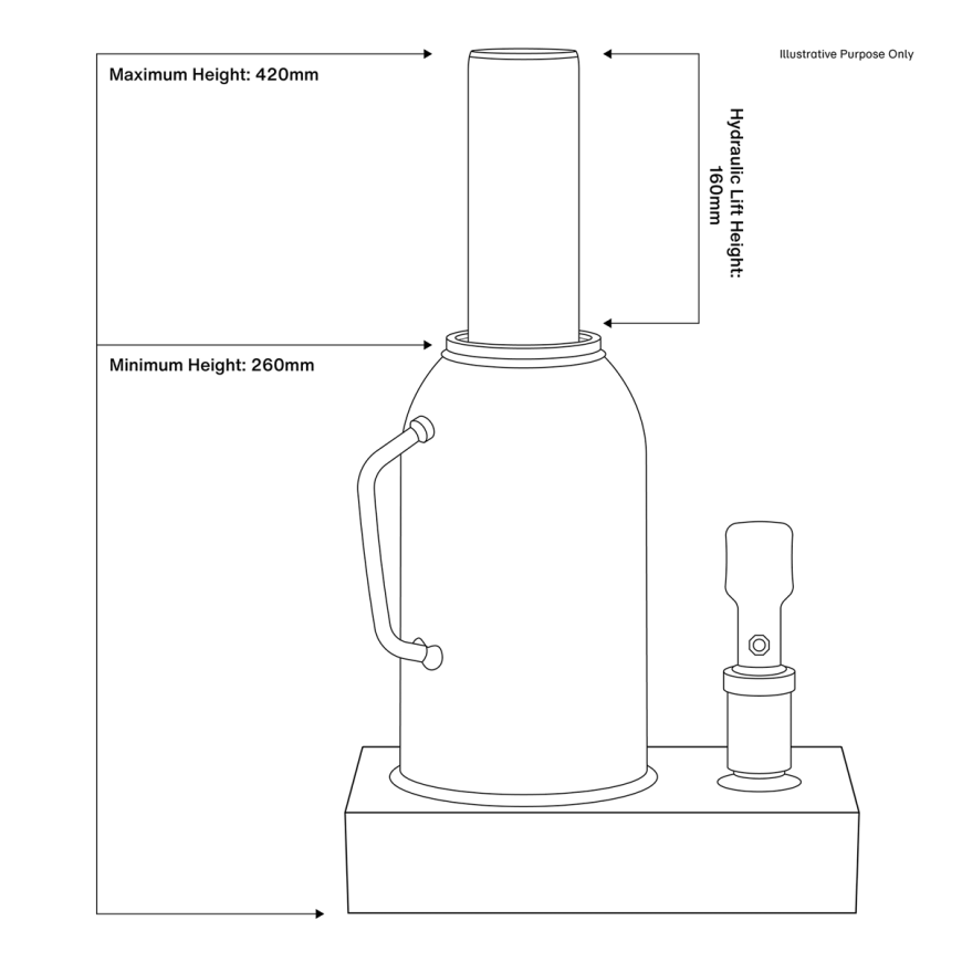 30 Tonne Bottle Jack