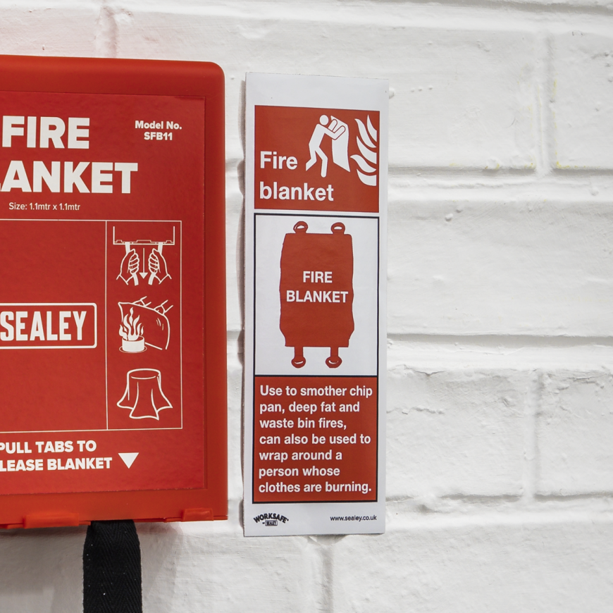 1.1 x 1.1m Fire Blanket