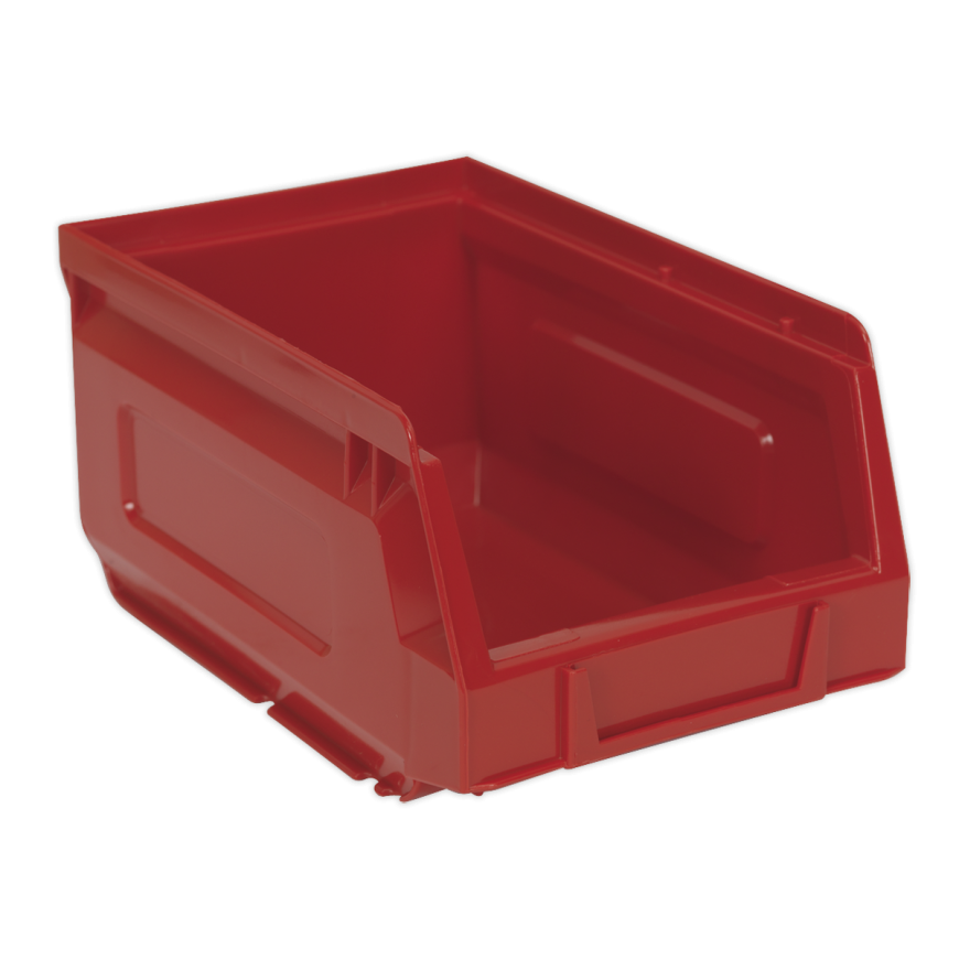 Plastic Storage Bin 150 x 240 x 130mm - Red - Pack of 24