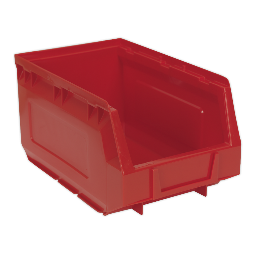 Plastic Storage Bin 210 x 355 x 165mm - Red - Pack of 12