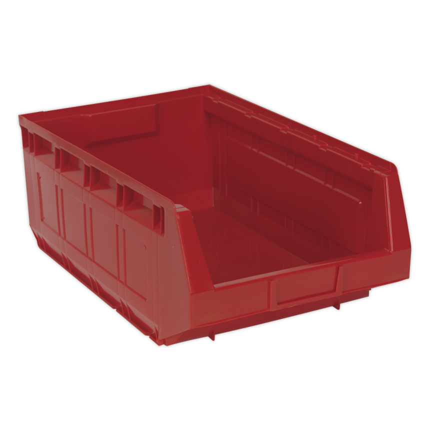 Plastic Storage Bin 210 x 355 x 165mm - Red - Pack of 12