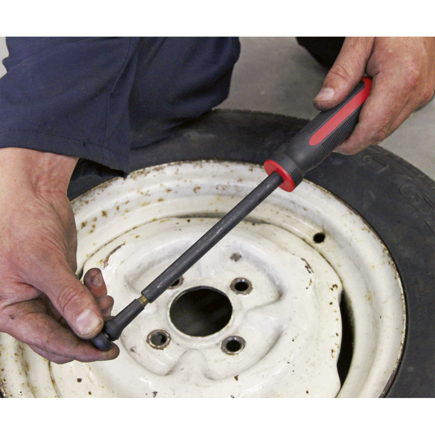 Universal Deluxe Tyre Pressure Gauge with Twin Push-On Connector