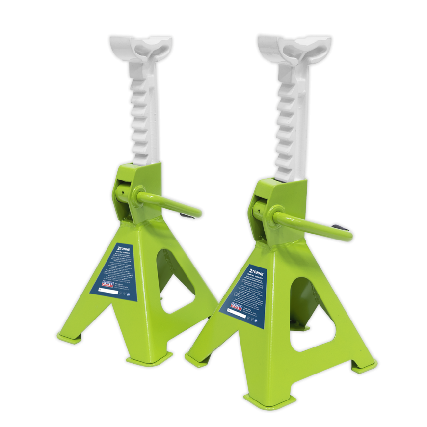 2.25 Tonne Low Profile Trolley Jack with Rocket Lift - Hi-Vis Green