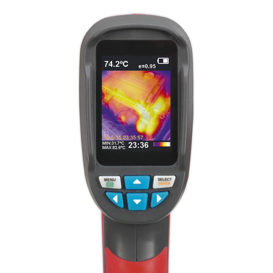 Infrared Twin-Spot Laser Digital Thermometer 12:1