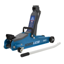 2 Tonne Low Profile Short Chassis Trolley Jack - Blue