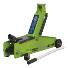 3 Tonne Long Reach Heavy-Duty Trolley Jack - Hi-Vis