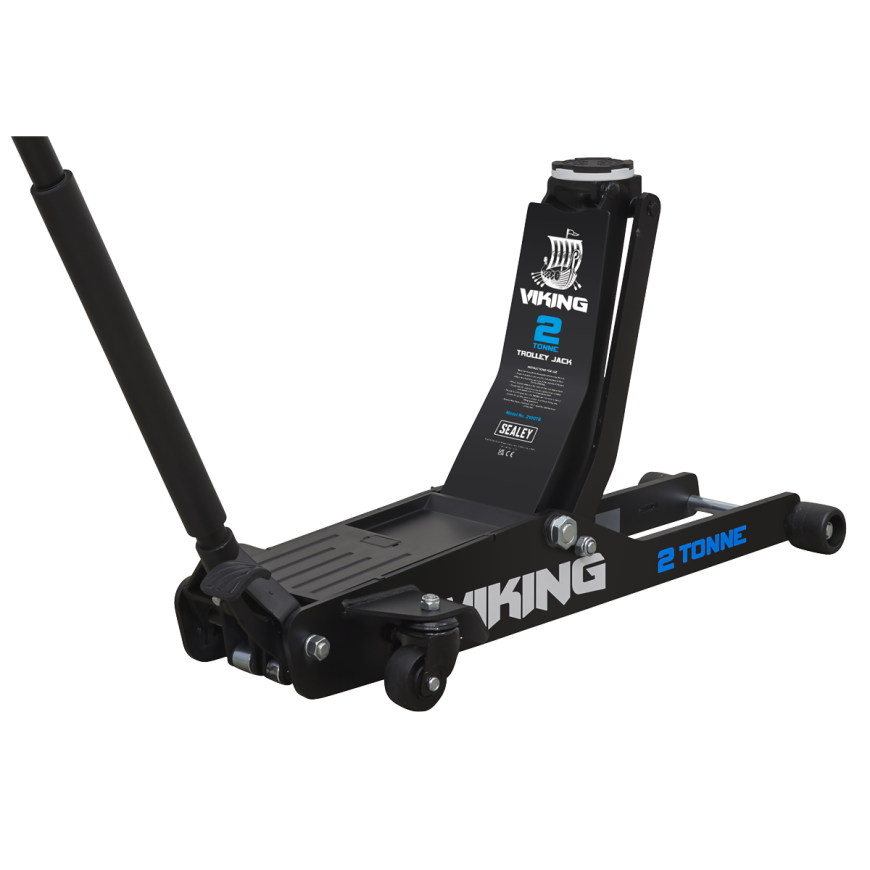 Viking 2 Tonne Low Profile Professional Long Reach Trolley Jack with Rocket Lift