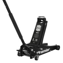 3 Tonne Low Profile Trolley Jack with Rocket Lift - Black