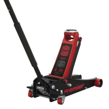 Trolley Jack 3 Low Profile Tonne Rocket Lift - Red