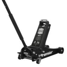 4 Tonne Low Profile Trolley Jack with Rocket Lift - Black