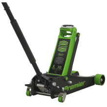 4 Tonne Low Profile Trolley Jack with Rocket Lift - Green