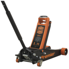 4 Tonne Low Profile Trolley Jack with Rocket Lift - Orange