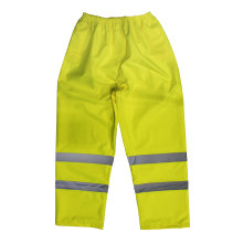 Hi-Vis Yellow Waterproof Trousers - Large