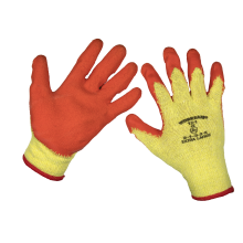 Super Grip Knitted Gloves Latex Palm (X-Large) - Pair